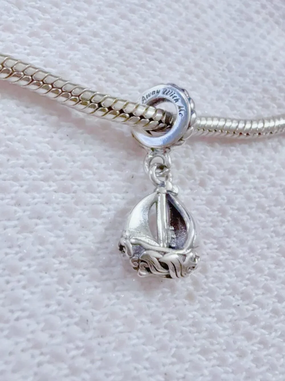 Boat Charm Silver Charm For Pandora Bracelet of Necklace